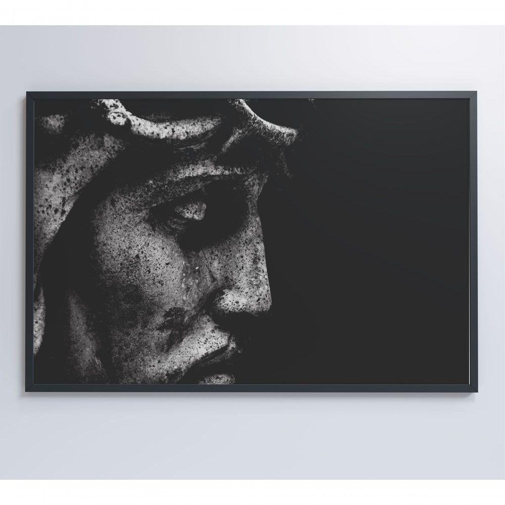 Quadro Estatua Cristo 120x80 Cm Tecido Canvas - 6