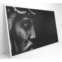 Quadro Estatua Cristo 120x80 Cm Tecido Canvas - 12
