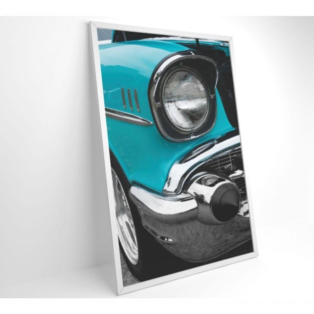 Quadro Farol Carro Clássico 120x80 Cm Tecido Canvas - 8