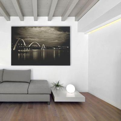 Quadro Ponte Jk Brasília 60x40 Cm Tecido Canvas