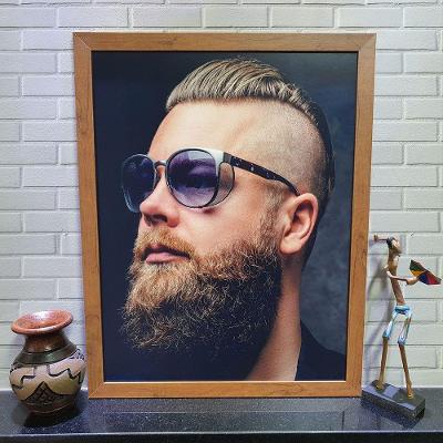 Quadros Barba Barbearia 35cmx45cms Modelo 3