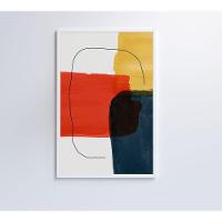 Quadro Artes Em Quadrados 60x90 Cm Tecido Canvas