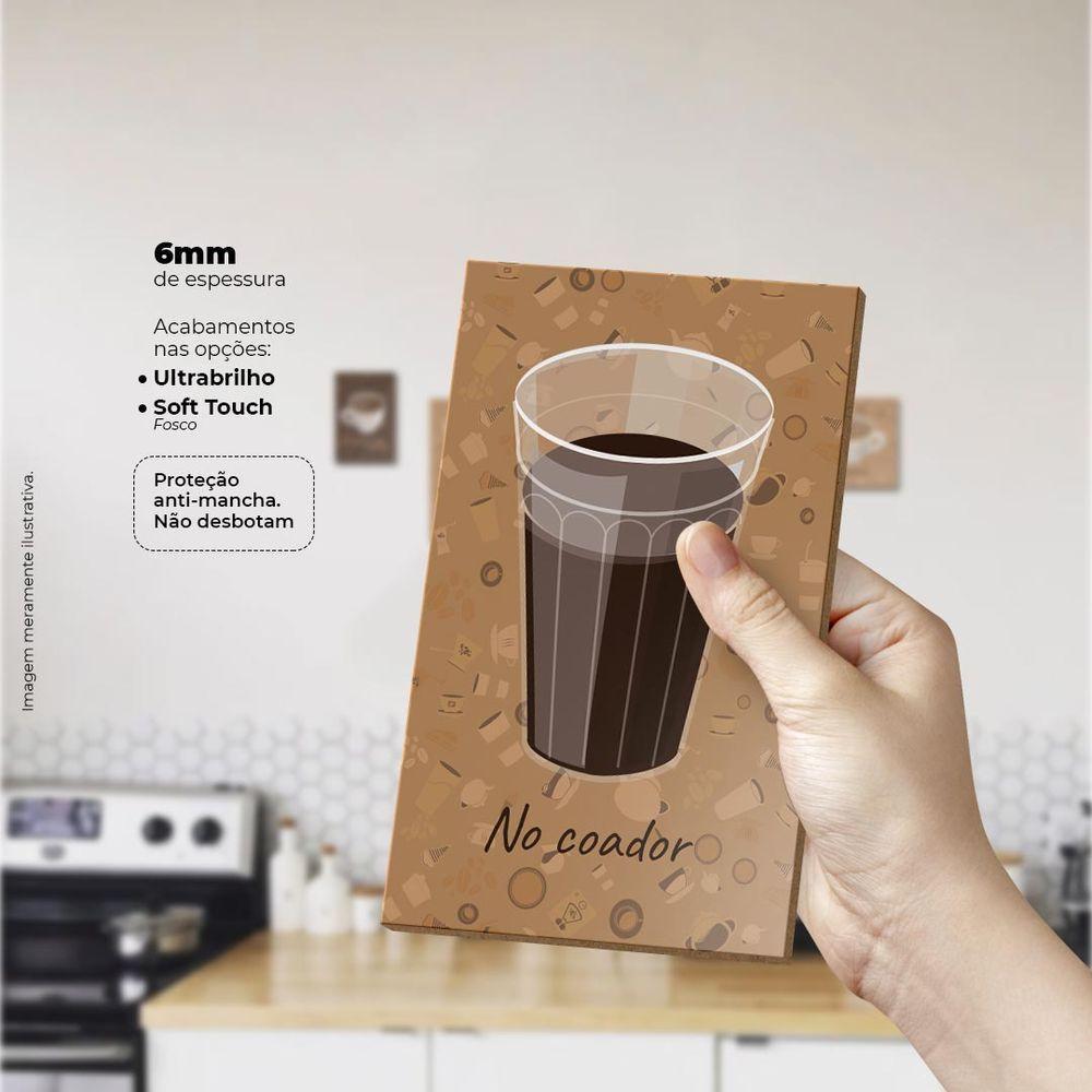 Tipos De Café Quadro Com 5 Peças 6mm Placa Ultra-brilho - 4