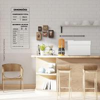 Tipos De Café Quadro Com 5 Peças 15mm Soft Touch - 5