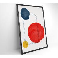 Quadro Artes Quadrados E Círculos 80x120 Cm Tecido Canvas - 7