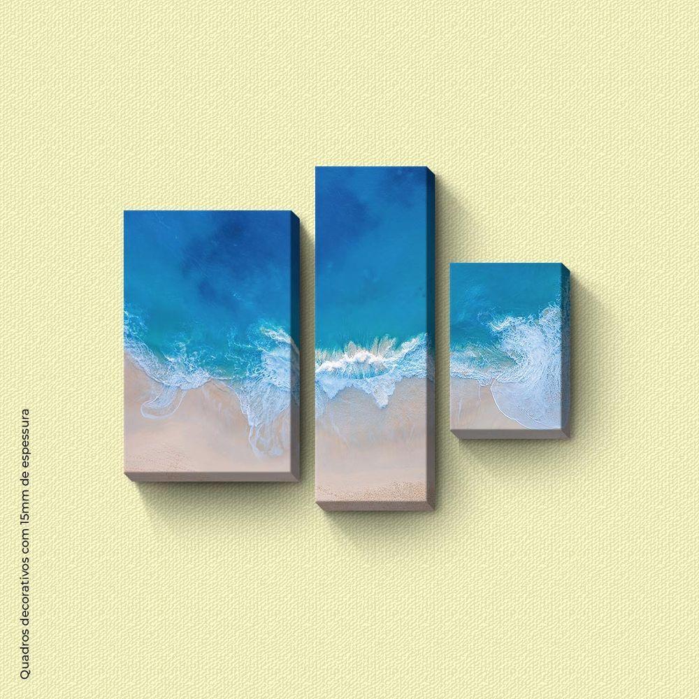 Praia Quadro Com 3 Peças 15mm Soft Touch - 1