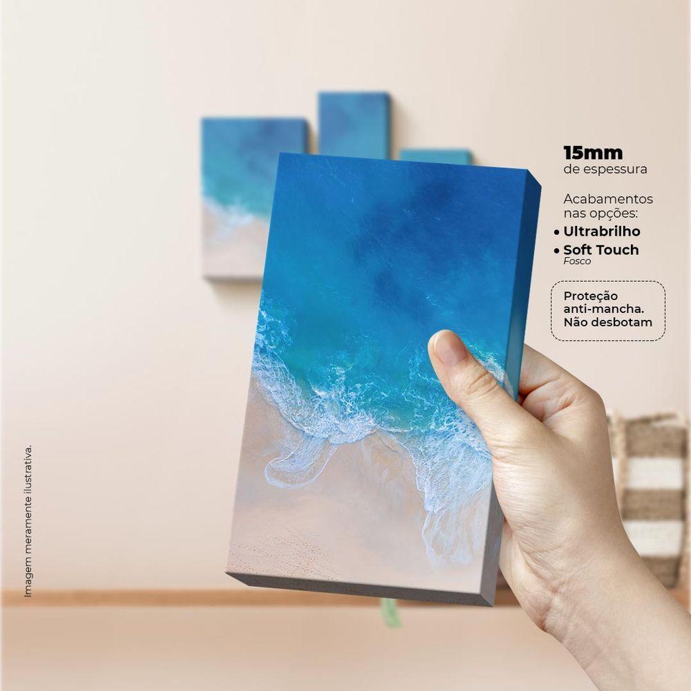 Praia Quadro Com 3 Peças 15mm Soft Touch - 4