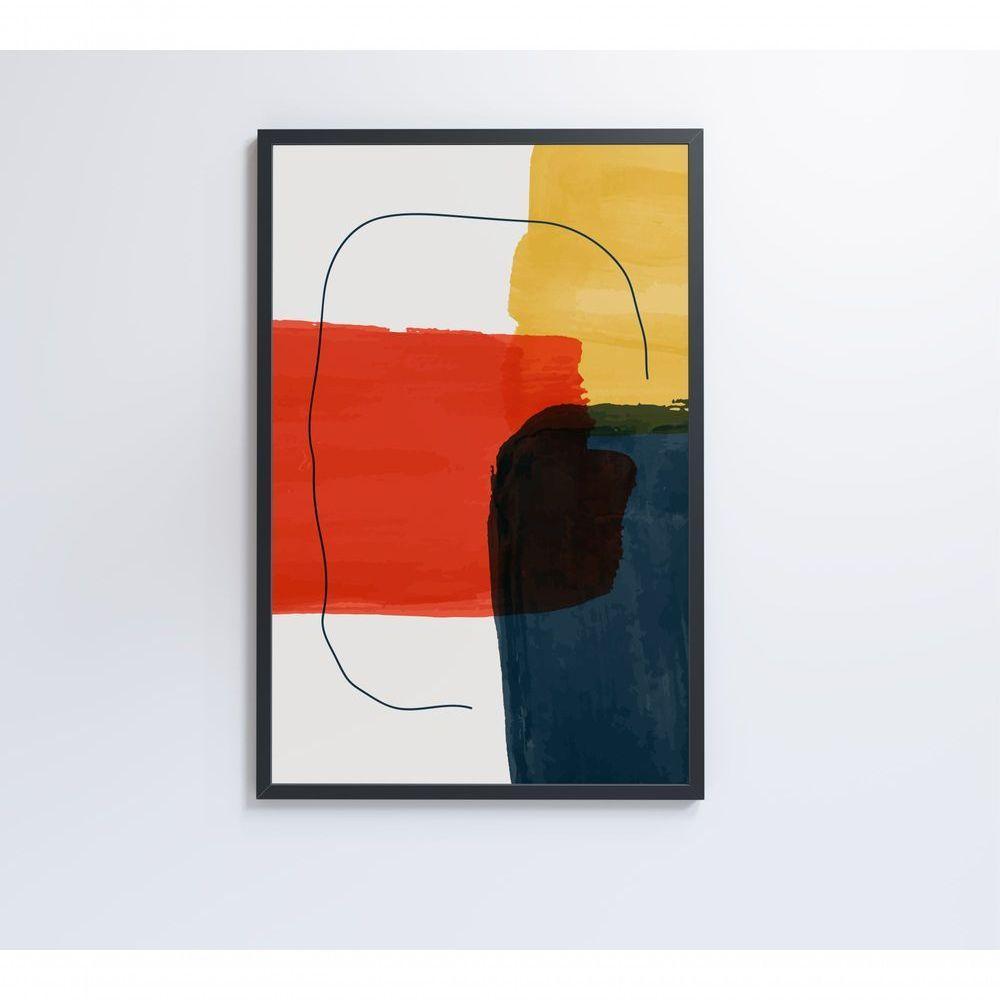 Quadro Artes Em Quadrados 80x120 Cm Tecido Canvas - 3