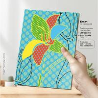 Flores Com Cores Fluídas Quadro Com 3 Peças 6Mm