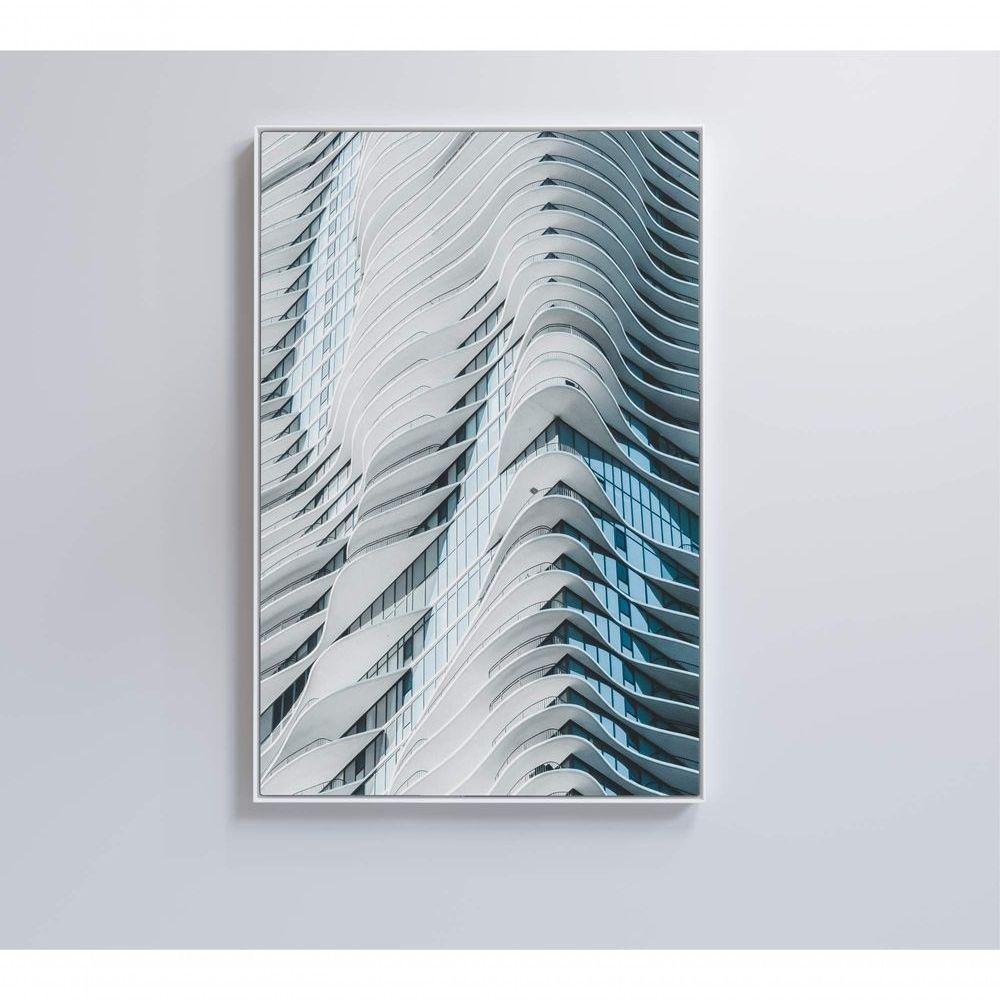 Quadro Arquitetura Curvas 80x120 Cm Tecido Canvas - 2