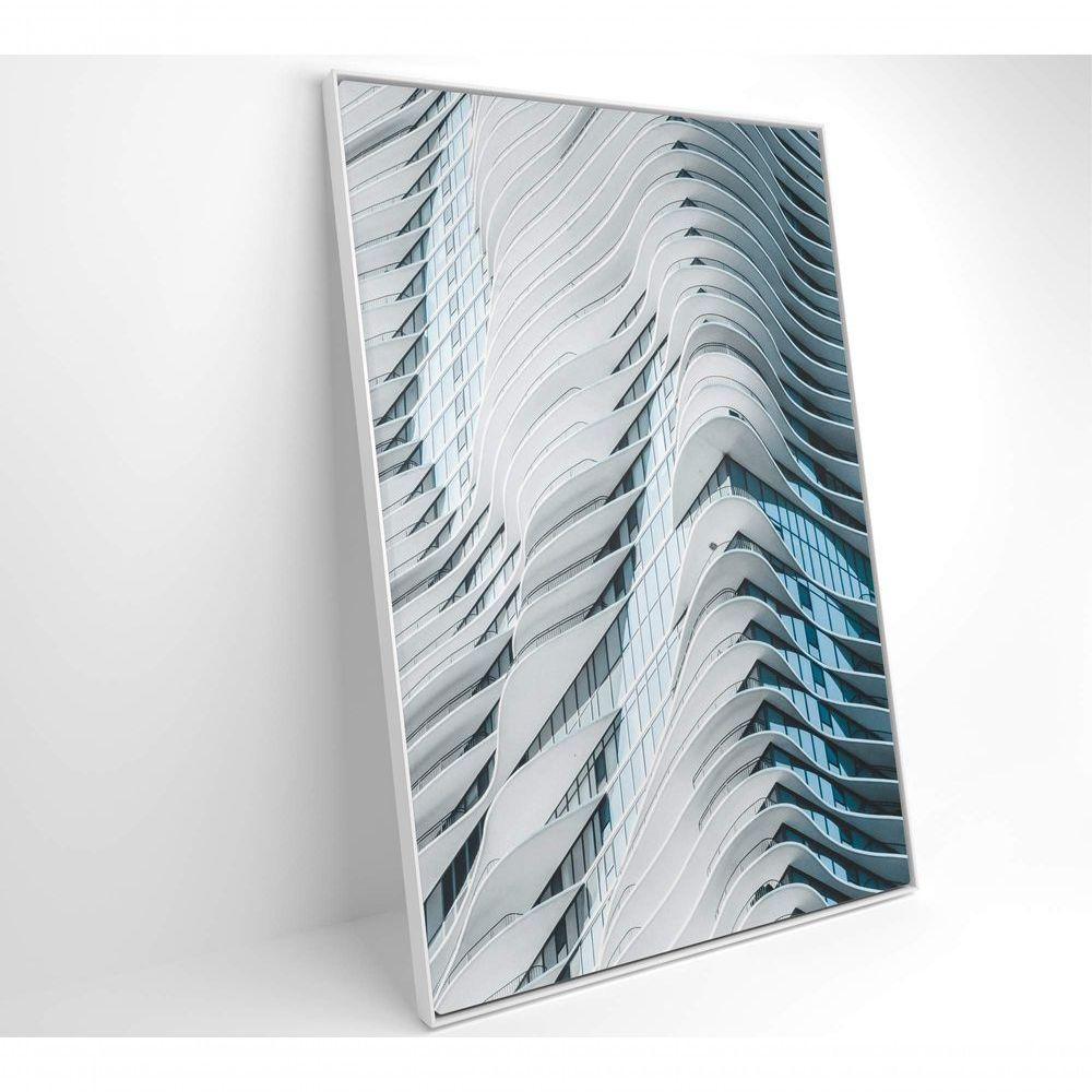 Quadro Arquitetura Curvas 80x120 Cm Tecido Canvas - 5