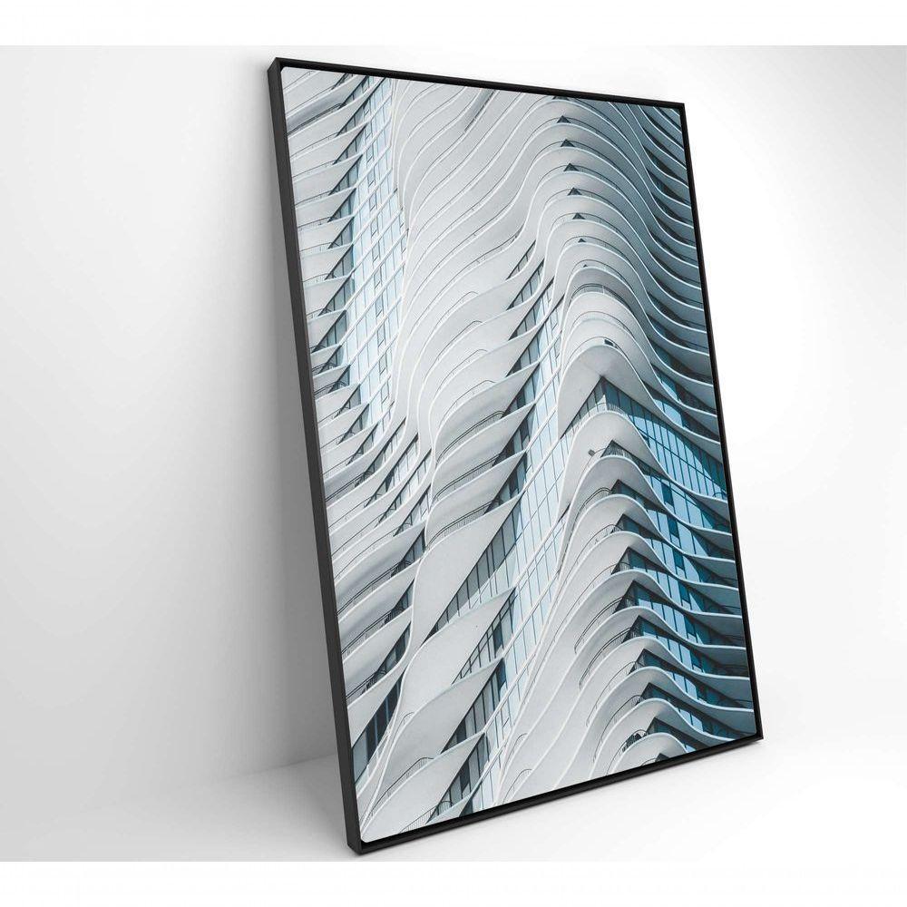 Quadro Arquitetura Curvas 80x120 Cm Tecido Canvas - 6