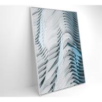 Quadro Arquitetura Curvas 80x120 Cm Tecido Canvas - 5