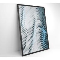 Quadro Arquitetura Curvas 80x120 Cm Tecido Canvas - 7