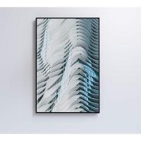 Quadro Arquitetura Curvas 80x120 Cm Tecido Canvas - 9