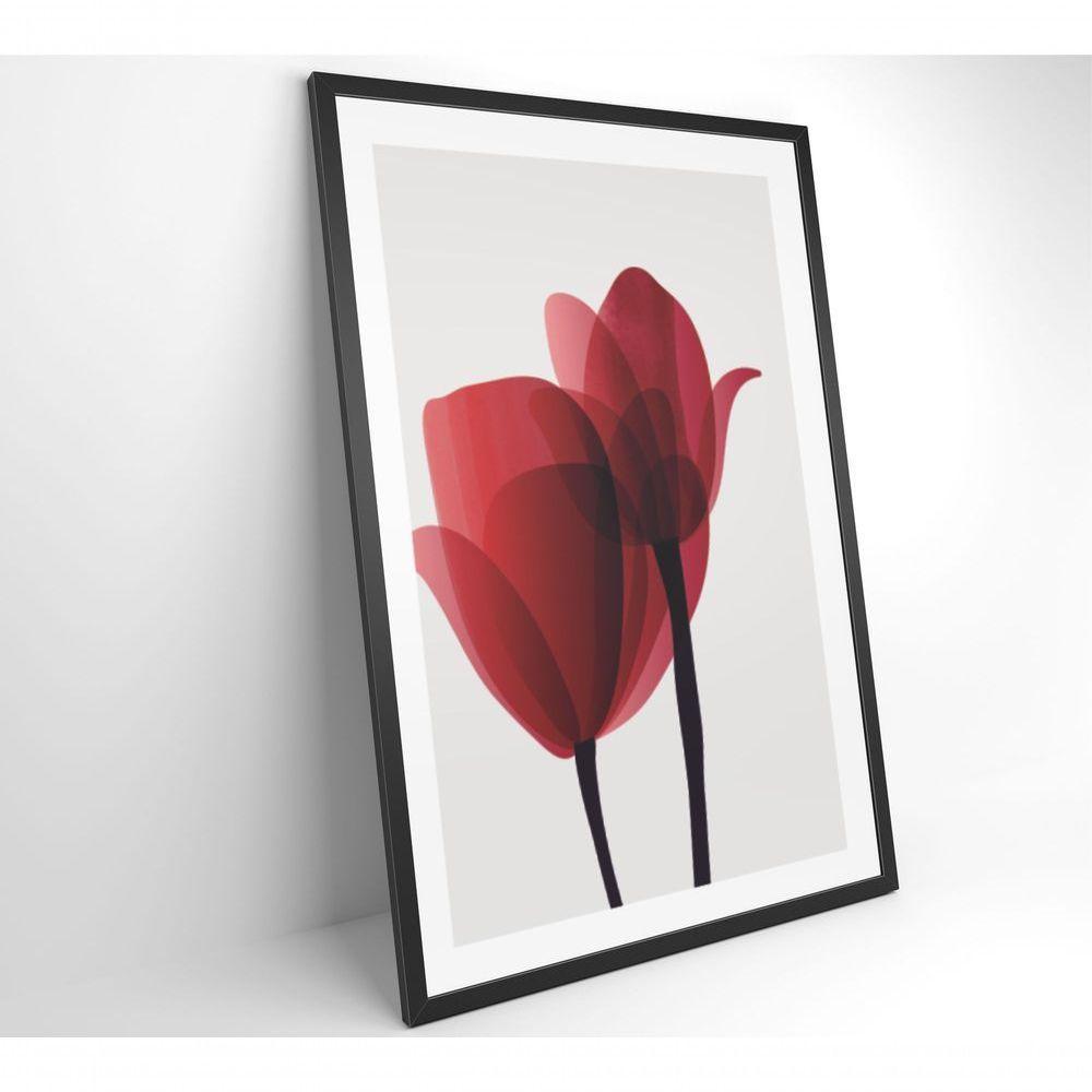 Quadro Pintura 2 Rosas 60x90 Cm Tecido Canvas - 8