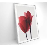 Quadro Pintura 2 Rosas 60x90 Cm Tecido Canvas - 7