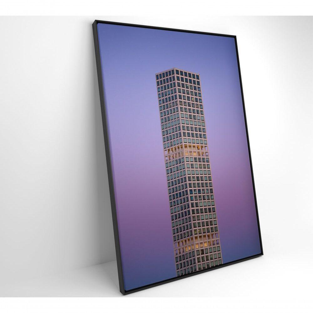 Quadro Arquitetura Cubos 40x60 Cm Tecido Canvas - 4