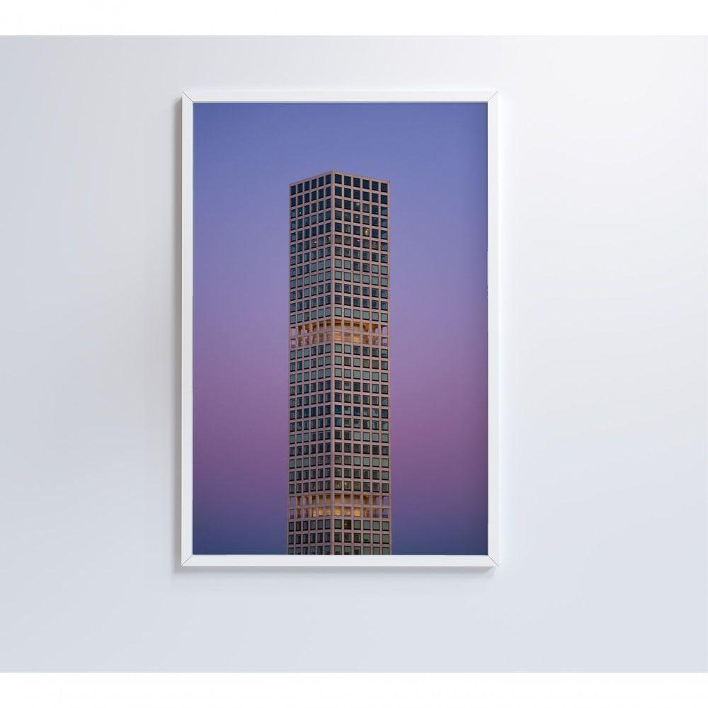 Quadro Arquitetura Cubos 40x60 Cm Tecido Canvas - 6