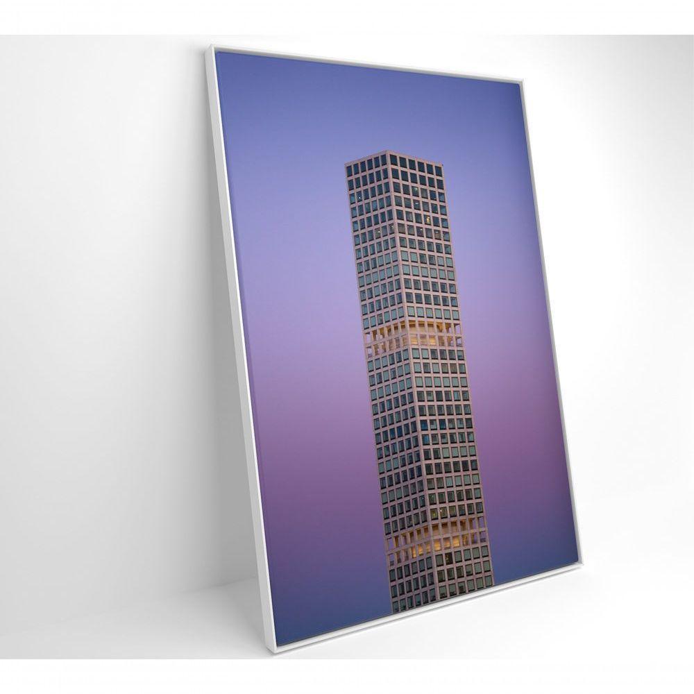 Quadro Arquitetura Cubos 40x60 Cm Tecido Canvas - 7