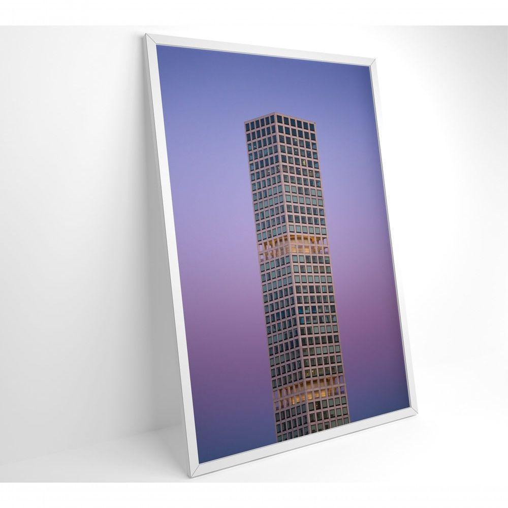 Quadro Arquitetura Cubos 40x60 Cm Tecido Canvas - 8