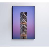 Quadro Arquitetura Cubos 40x60 Cm Tecido Canvas - 3