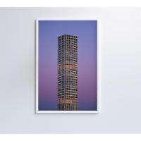 Quadro Arquitetura Cubos 40x60 Cm Tecido Canvas - 6