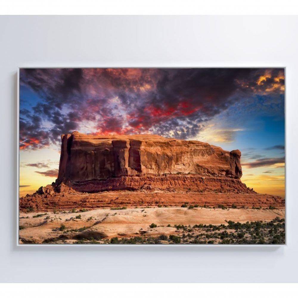 Quadro Decorativo Deserto Butte Utah 90x60 Cm Tecido Canvas - 2