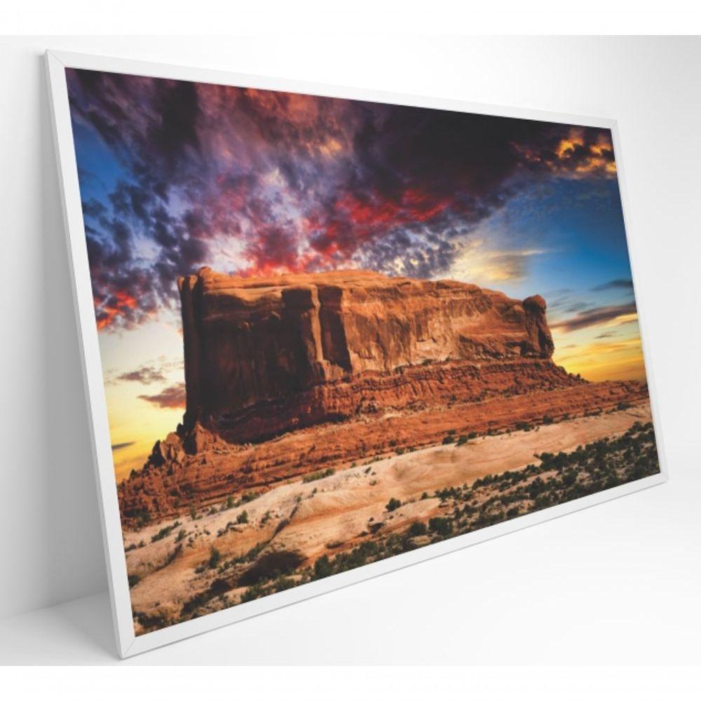 Quadro Decorativo Deserto Butte Utah 90x60 Cm Tecido Canvas - 7