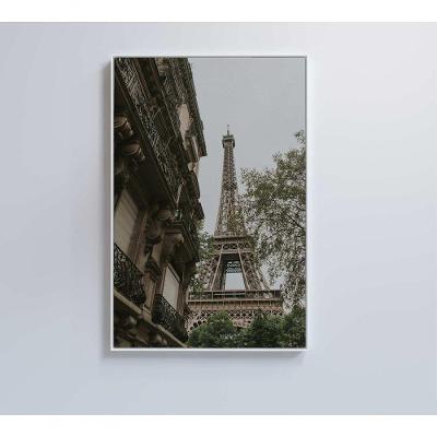 Quadro Torre Eiffel Paris 60x90 Cm Tecido Canvas
