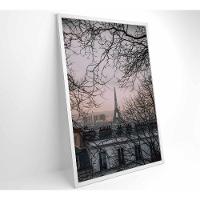 Quadro Torre Eiffel Neblina 40x60 Cm Vidro Impresso - 6