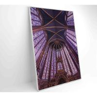 Quadro Arquitetura Igreja 80x120 Cm Tecido Canvas