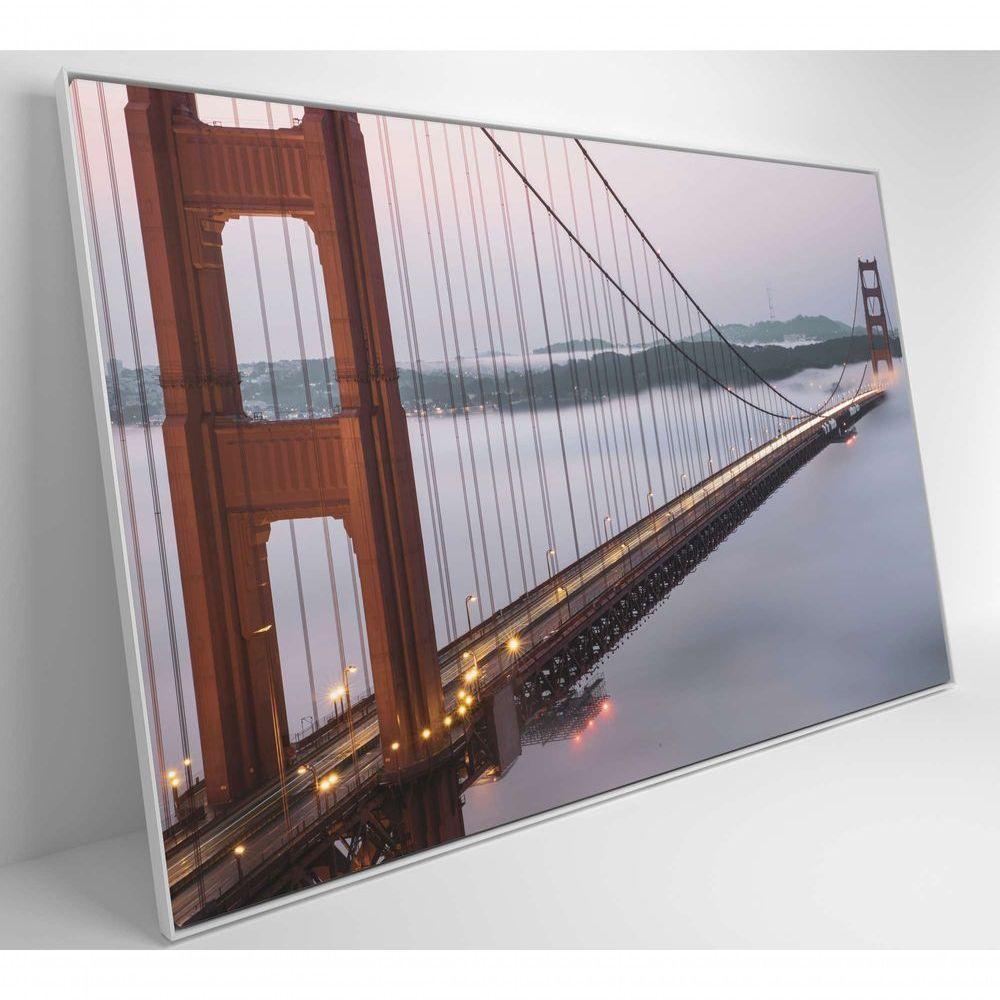 Quadro Ponte Golden Gate Neblina 90x60 Cm Tecido Canvas - 9
