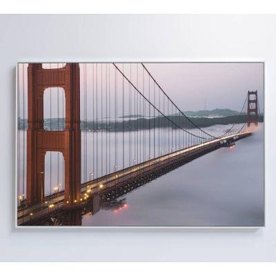 Quadro Ponte Golden Gate Neblina 90x60 Cm Adesivo Fotográfico