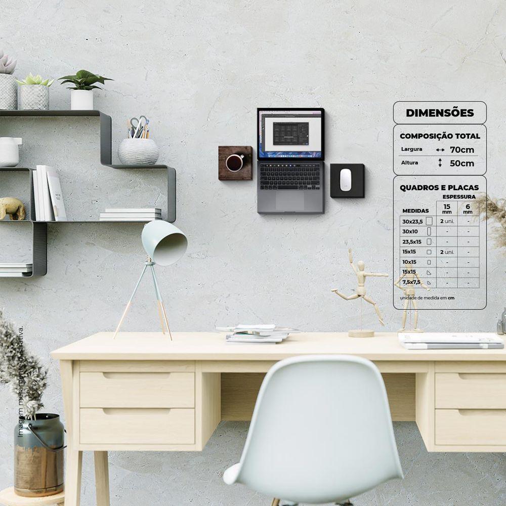 Documento Sem Título - Quadro Ou Placa Com 4 Peças 15mm - 5