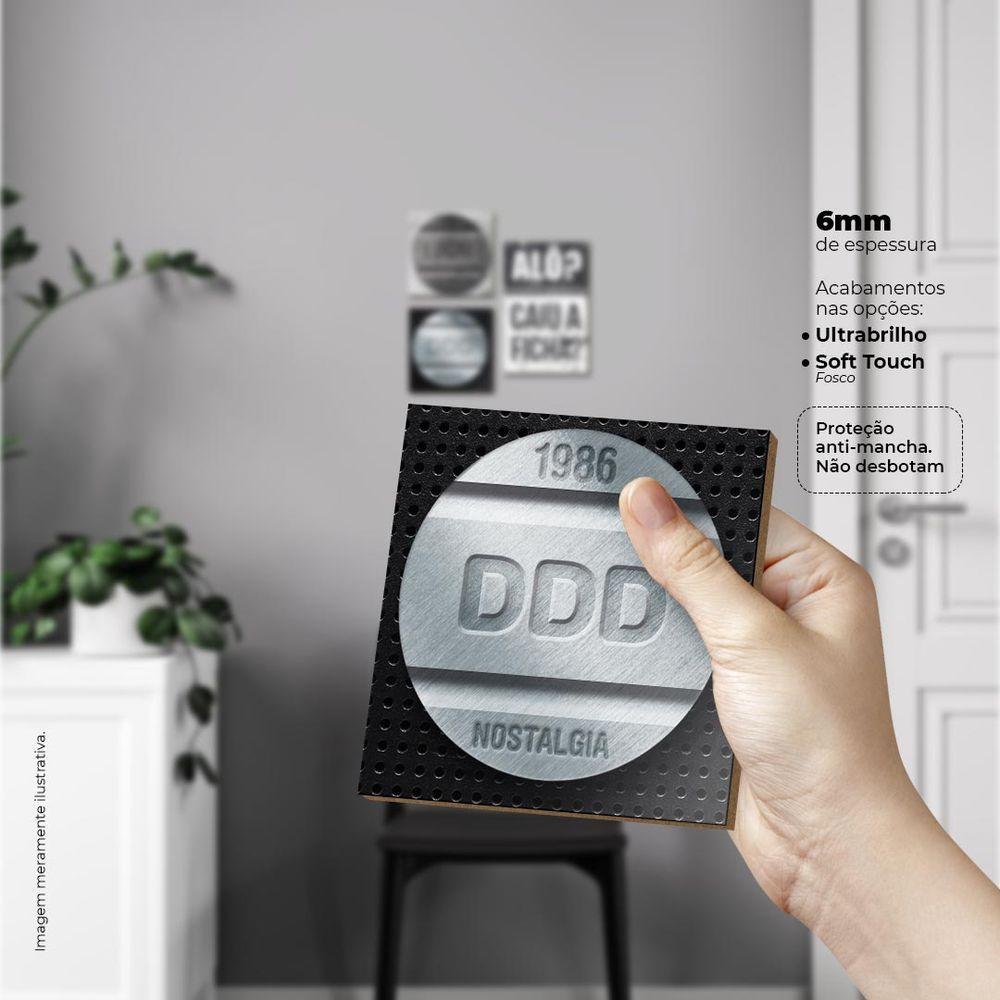 Caiu A Ficha Quadro Com 3 Peças 6Mm Placa Ultra-Brilho - 4