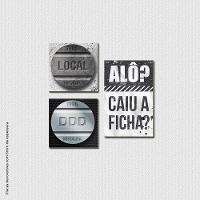 Caiu A Ficha Quadro Com 3 Peças 6Mm Placa Ultra-Brilho - 1