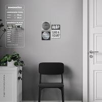 Caiu A Ficha Quadro Com 3 Peças 6Mm Placa Ultra-Brilho - 5