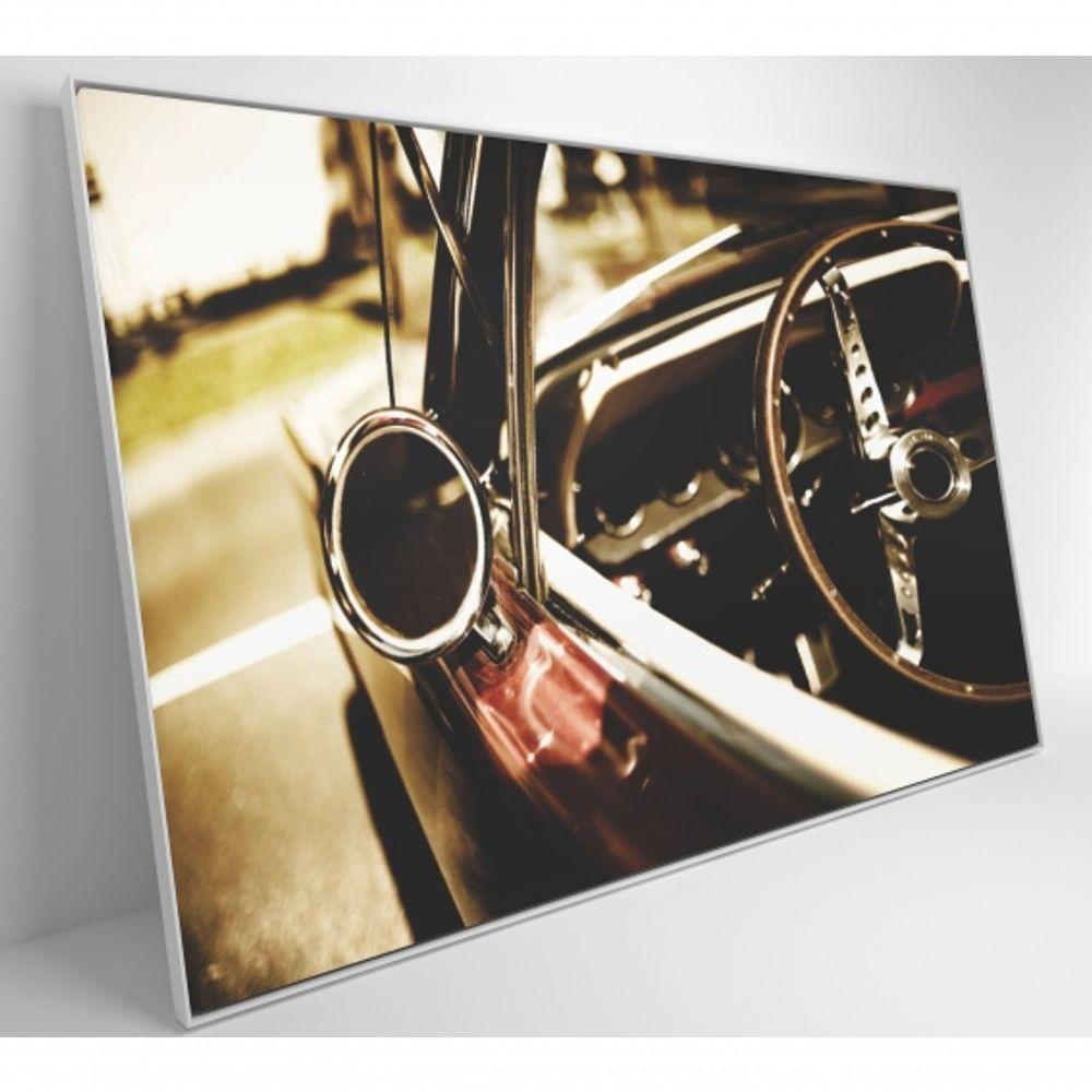 Quadro Retrovisor Carro Clássico 90x60 Cm Tecido Canvas - 7