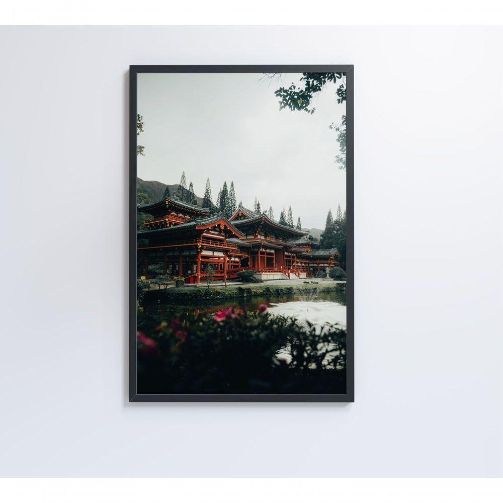 Quadro Templo Japonês 60x90 Cm Tecido Canvas - 3