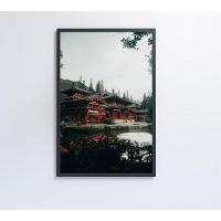 Quadro Templo Japonês 60x90 Cm Tecido Canvas - 3