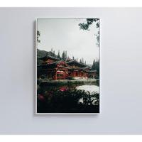 Quadro Templo Japonês 60x90 Cm Tecido Canvas - 5