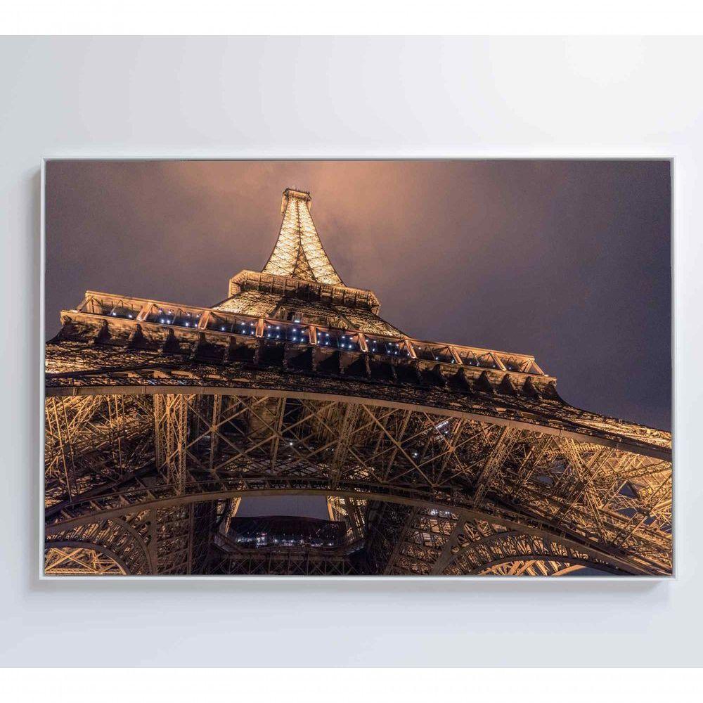 Quadro Torre Eiffel Iluminada 60x40 Cm Vidro Impresso - 6