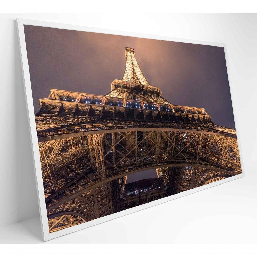 Quadro Torre Eiffel Iluminada 60x40 Cm Vidro Impresso - 7