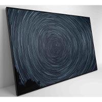 Quadro Abstrato Espiral Noturno 120x80 Cm Tecido Canvas - 8