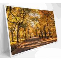 Quadro Central Park Outono 90x60 Cm Tecido Canvas - 7