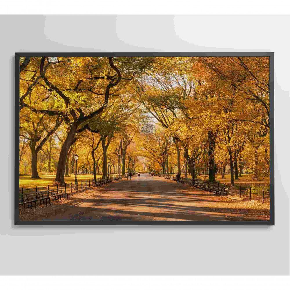 Quadro Central Park Outono 60x40 Cm Tecido Canvas - 6