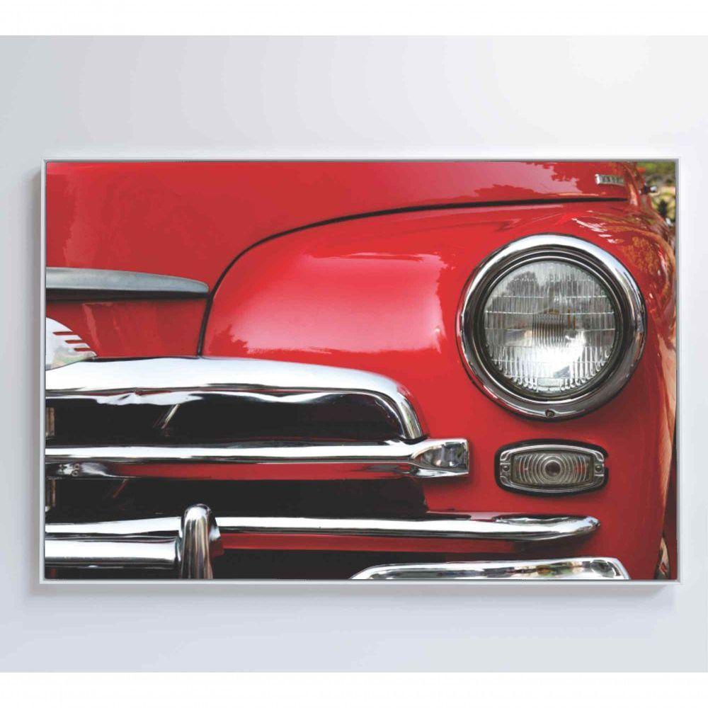 Quadro Frente Carro Clássico 120x80 Cm Tecido Canvas - 2