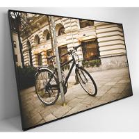Quadro Bicicleta Clássica Na Rua 60x40 Cm Tecido Canvas - 5