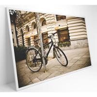 Quadro Bicicleta Clássica Na Rua 60x40 Cm Tecido Canvas - 8